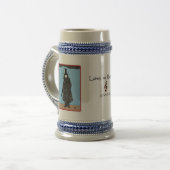 Ludwig van Beethoven-Bier Stein Bierglas (Vorderseite Links)