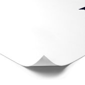 Ludwig van Beethoven, blau Poster (Ecke)