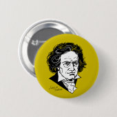 Ludwig van Beethoven Button (Vorne & Hinten)