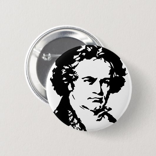 Ludwig van Beethoven Button (Vorne & Hinten)
