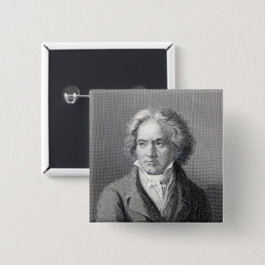 Ludwig van Beethoven Button (Vorne & Hinten)