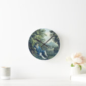 Ludwig van Beethoven by a River (coloured engravin Runde Wanduhr (Zuhause)