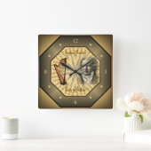 Ludwig van Beethoven ~ Deutscher Komponist ~ Piani Quadratische Wanduhr (Zuhause)