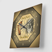 Ludwig van Beethoven ~ Deutscher Komponist ~ Piani Quadratische Wanduhr (Winkel)