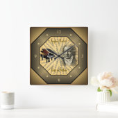 Ludwig van Beethoven ~ Deutscher Komponist ~ Piani Quadratische Wanduhr (Zuhause)