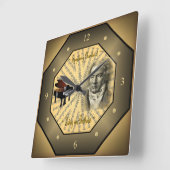 Ludwig van Beethoven ~ Deutscher Komponist ~ Piani Quadratische Wanduhr (Winkel)