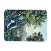 Ludwig van Beethoven durch einen Fluss (farbige Gr Magnet (Horizontal)