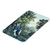 Ludwig van Beethoven durch einen Fluss (farbige Gr Magnet (Linke Seite)