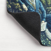Ludwig van Beethoven durch einen Fluss (farbiges Mousepad (Ecke)