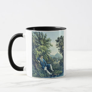 Ludwig van Beethoven durch einen Fluss (farbiges Tasse