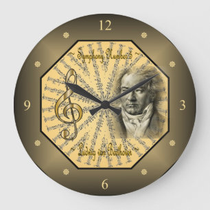 Ludwig van Beethoven ~ German Composer ~ Pianist ~ Große Wanduhr