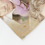 Ludwig van Beethoven im Aquarell Stil Fleecedecke (Ecke)