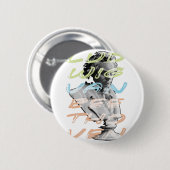 Ludwig van Beethoven im neontypografischen Design Button (Vorne & Hinten)