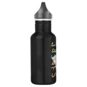 Ludwig van Beethoven im neontypografischen Design Trinkflasche (Links)