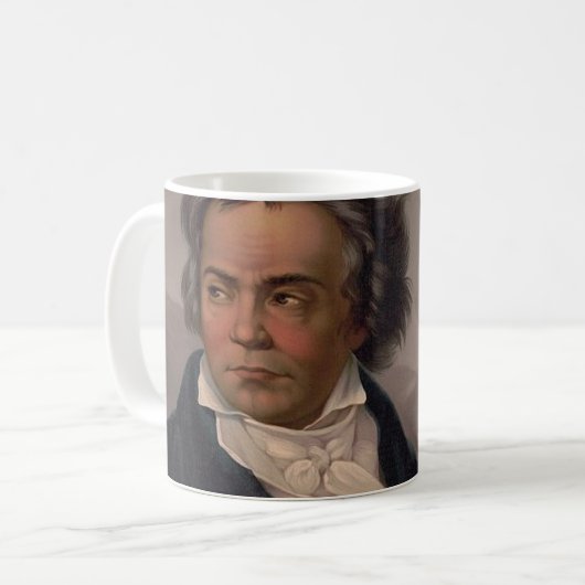 Ludwig Van Beethoven Kaffeetasse (Vorderseite Links)