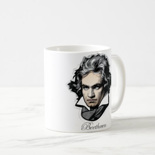 Ludwig van Beethoven Kaffeetasse (VorderseiteRechts)