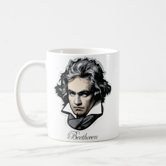 Ludwig van Beethoven Kaffeetasse (Links)
