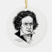 Ludwig van Beethoven Keramik Ornament (Vorne)