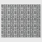Ludwig Van Beethoven, Komponist Geschenkpapier (Flach)