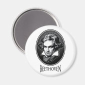 Ludwig van Beethoven Magnet (Vorderseite/Rückseite)