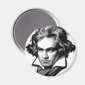 Ludwig van Beethoven Magnet (Vorderseite/Rückseite)