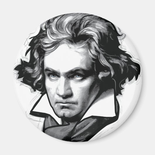 Ludwig van Beethoven Magnet (Vorne)