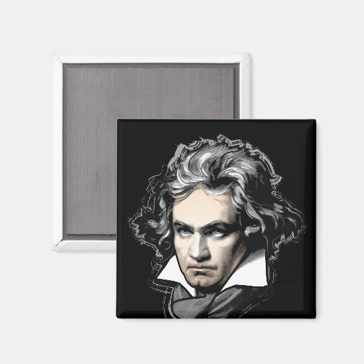 Ludwig van Beethoven Magnet (Vorderseite/Rückseite)