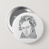 Ludwig van Beethoven, Musiknoten, Musiksymbole Button (Vorne & Hinten)