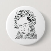 Ludwig van Beethoven, Musiknoten, Musiksymbole Button (Vorderseite)