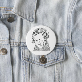 Ludwig van Beethoven, Musiknoten, Musiksymbole Button