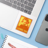 Ludwig van Beethoven Pop Art Custom Cut Vinyl Aufkleber (Laptop mit iPhone)