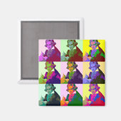 Ludwig Van Beethoven Pop Art Magnet (Vorderseite/Rückseite)