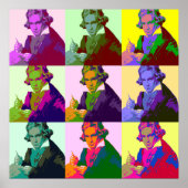 Ludwig Van Beethoven Pop Art Poster (Vorne)