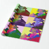 Ludwig Van Beethoven Pop Art Wrapping Paper Geschenkpapier (Ungerollt)