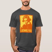 Ludwig Van Beethoven Pop Kunst, Dichtung und Musik T-Shirt (Vorderseite)
