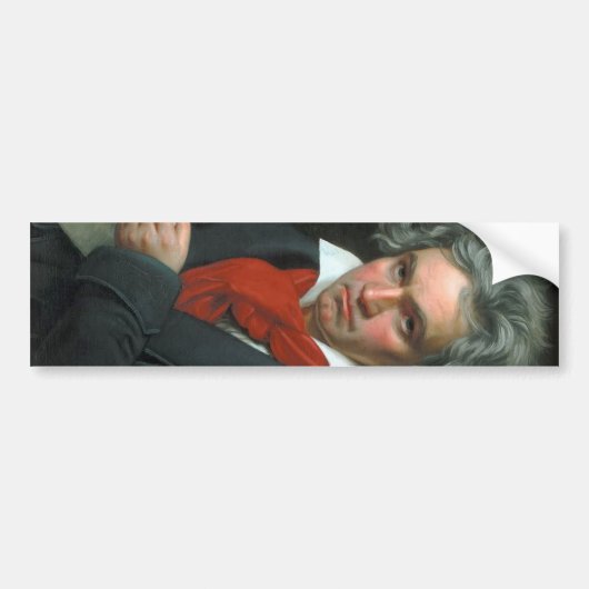 Ludwig van Beethoven Portrait Autoaufkleber (Vorne)