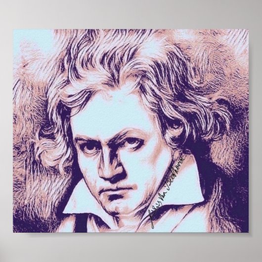 Ludwig van Beethoven Portrait Joseph Karl Stieler Poster (Vorne)