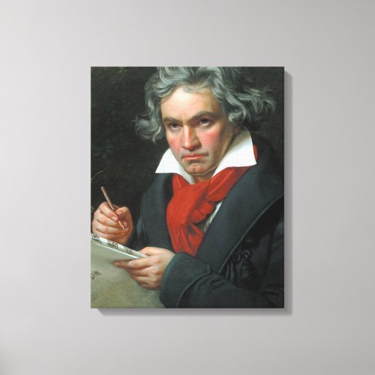 Ludwig van Beethoven Portrait Leinwanddruck (Vorderseite)