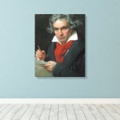 Ludwig van Beethoven Portrait Leinwanddruck (Insitu (Holzboden))