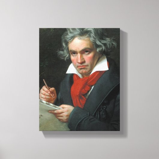 Ludwig van Beethoven Portrait Leinwanddruck (Vorderseite)