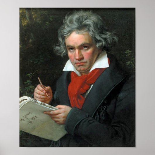 Ludwig van Beethoven Portrait Poster (Vorne)