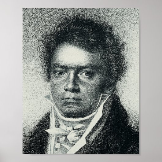 Ludwig Van Beethoven Portrait Poster (Vorne)