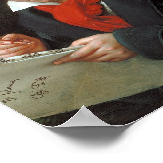 Ludwig van Beethoven Portrait Poster (Ecke)