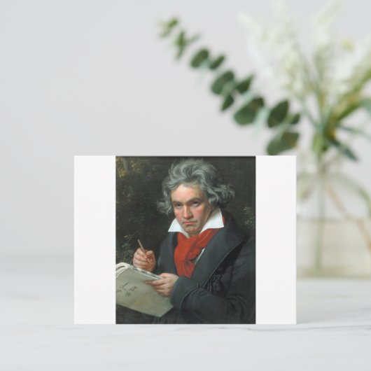 Ludwig van Beethoven Portrait Postkarte (Stehend Vorderseite)