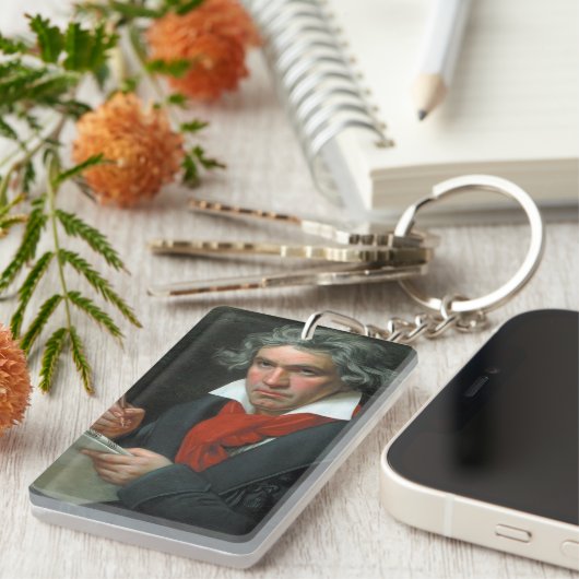 Ludwig van Beethoven Portrait Schlüsselanhänger (Vorderseite rechts)