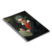 Ludwig van Beethoven Porträt Vintage Notizblock (Rechte Seite)