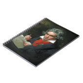Ludwig van Beethoven Porträt Vintage Notizblock (Linke Seite)