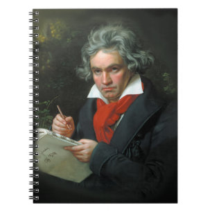 Ludwig van Beethoven Porträt Vintage Notizblock