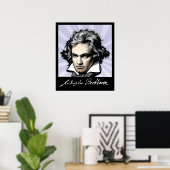 Ludwig van Beethoven Poster (Heimbüro)