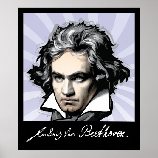 Ludwig van Beethoven Poster (Vorne)